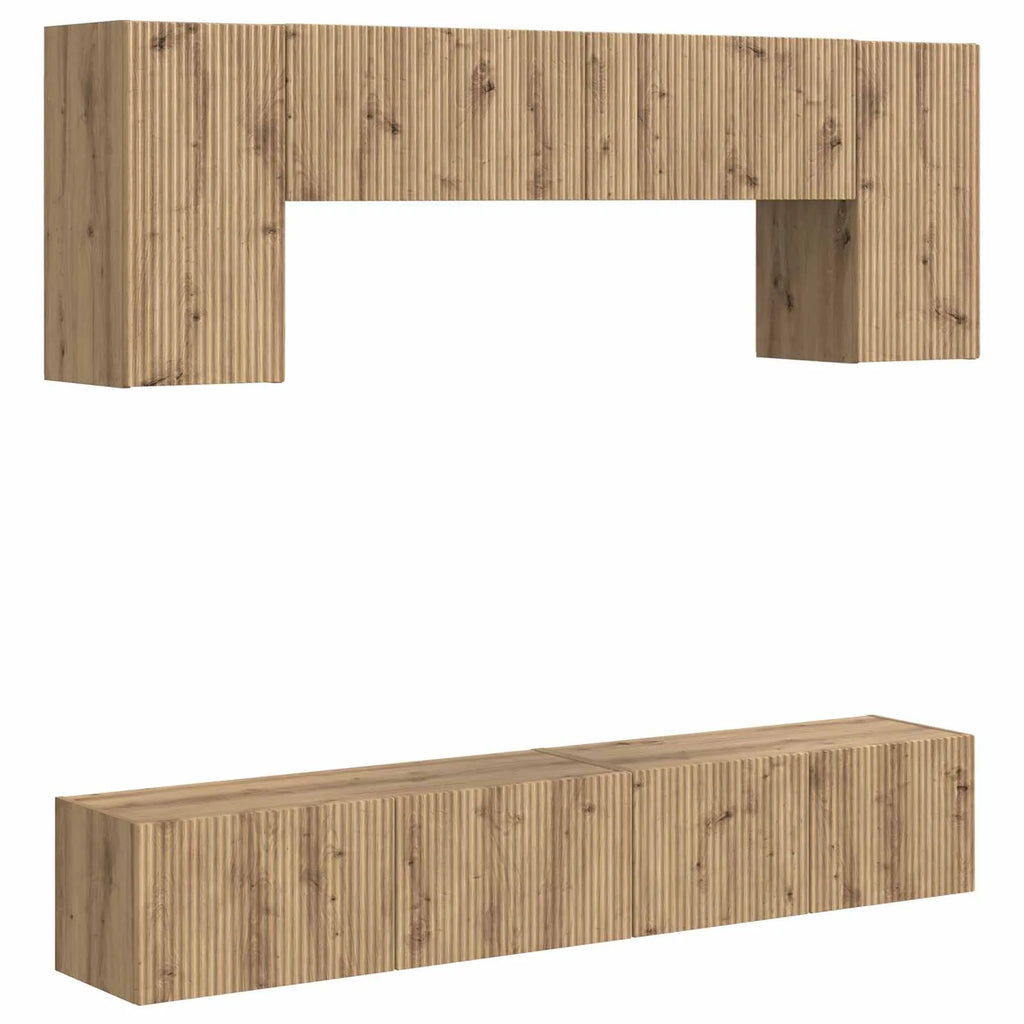 Grand Meuble TV avec Beaucoup de Rangement en Bois-Mon Meuble TV-1