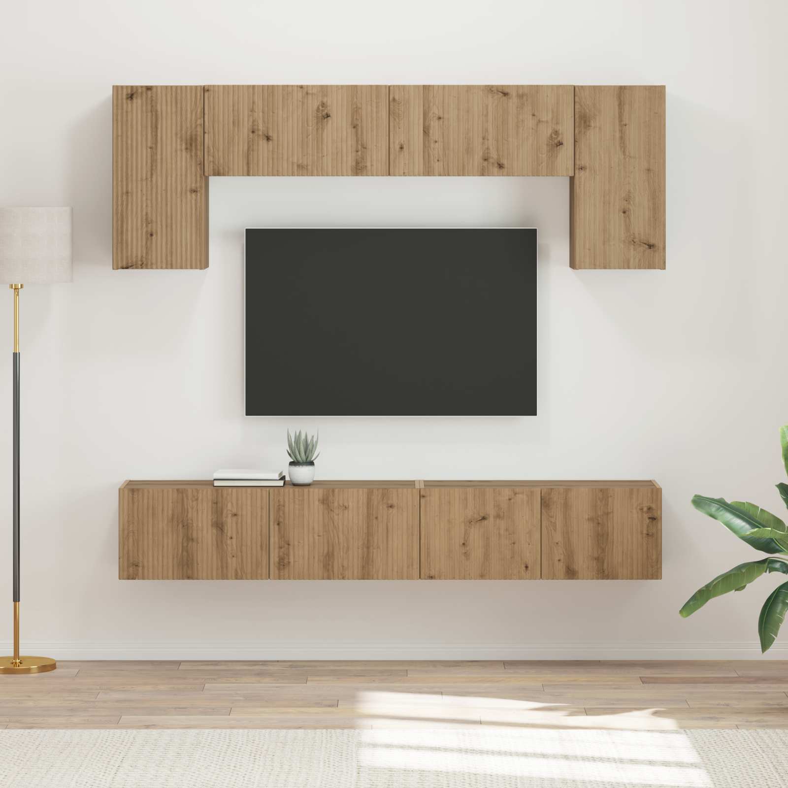 Grand Meuble TV avec Beaucoup de Rangement en Bois-Mon Meuble TV-13