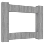 Grand Meuble TV Effet Bois Gris Sonoma - 8 Pièces-Mon Meuble TV-Chêne noir-80 cm-8-2