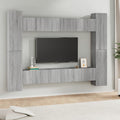 Grand Meuble TV Effet Bois Gris Sonoma - 8 Pièces-Mon Meuble TV-Sonoma gris-60 cm-10-13