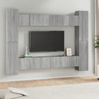 Grand Meuble TV Effet Bois Gris Sonoma - 8 Pièces-Mon Meuble TV-Sonoma gris-60 cm-10-13