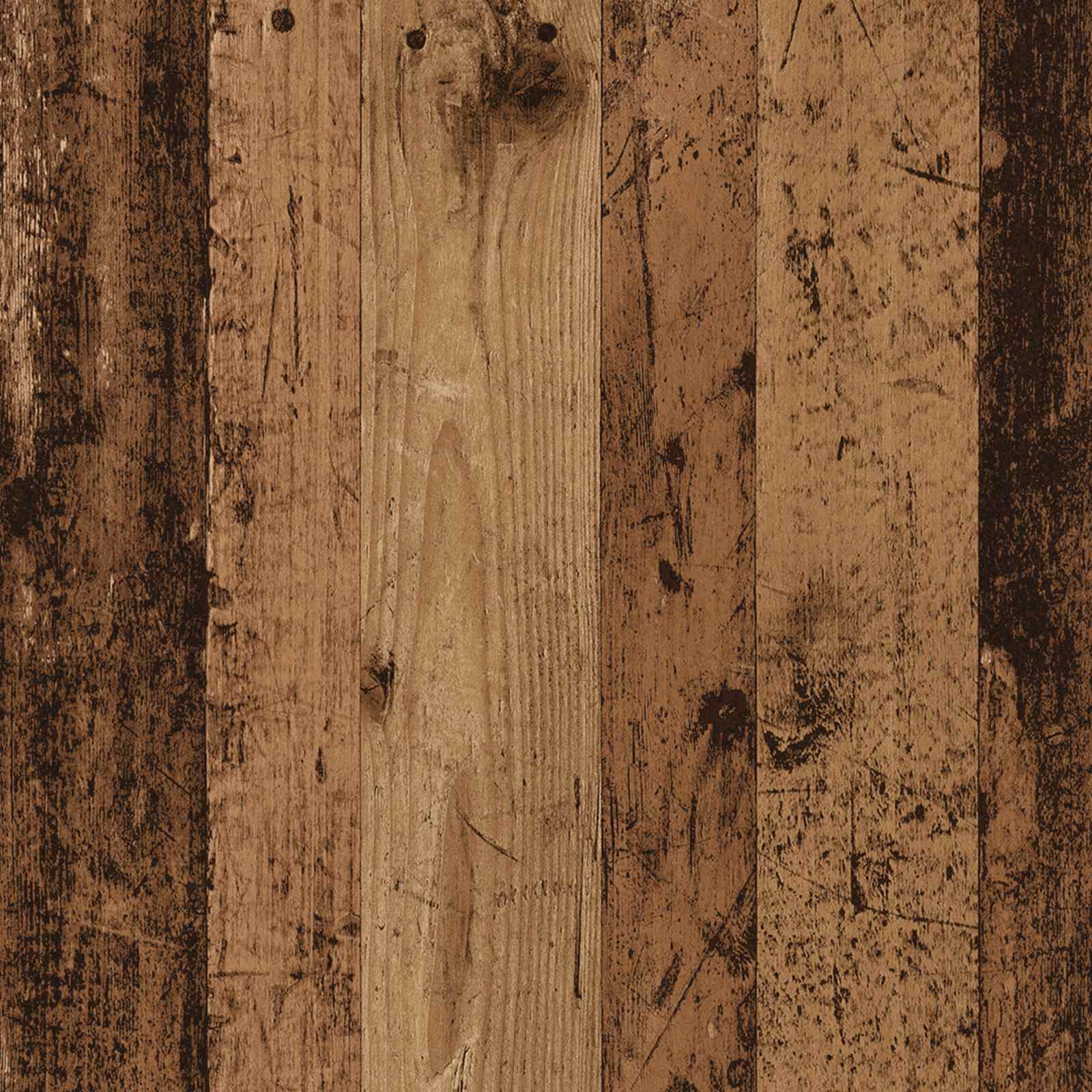 Grand Meuble TV Mural en Bois Ancien - 2 Portes-Mon Meuble TV-12