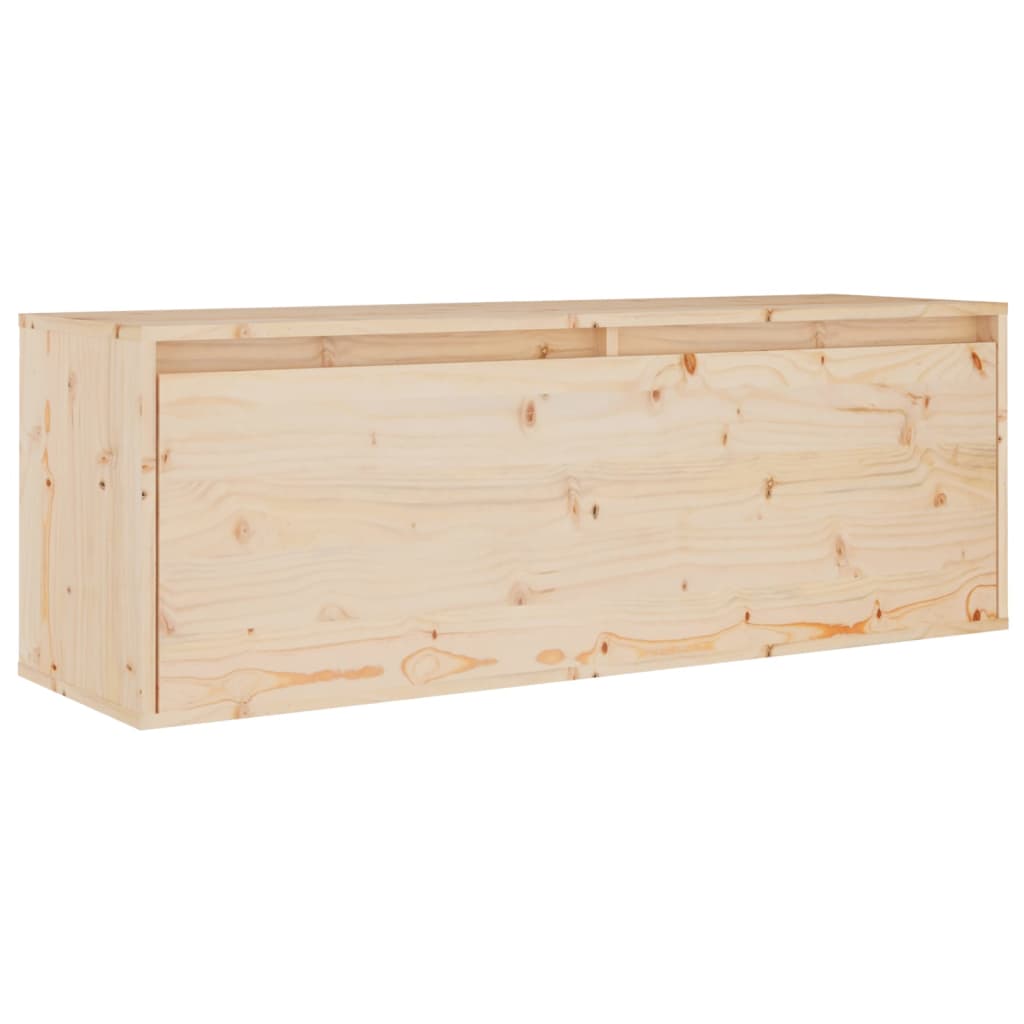 Long Meuble TV en Bois Massif de Pin - 5 Pièces-Mon Meuble TV-Naturel-5