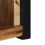 Meuble Bas TV Fait Maison en Manguier Massif - 80 cm-Mon Meuble TV-Bois de manguier brut massif-8