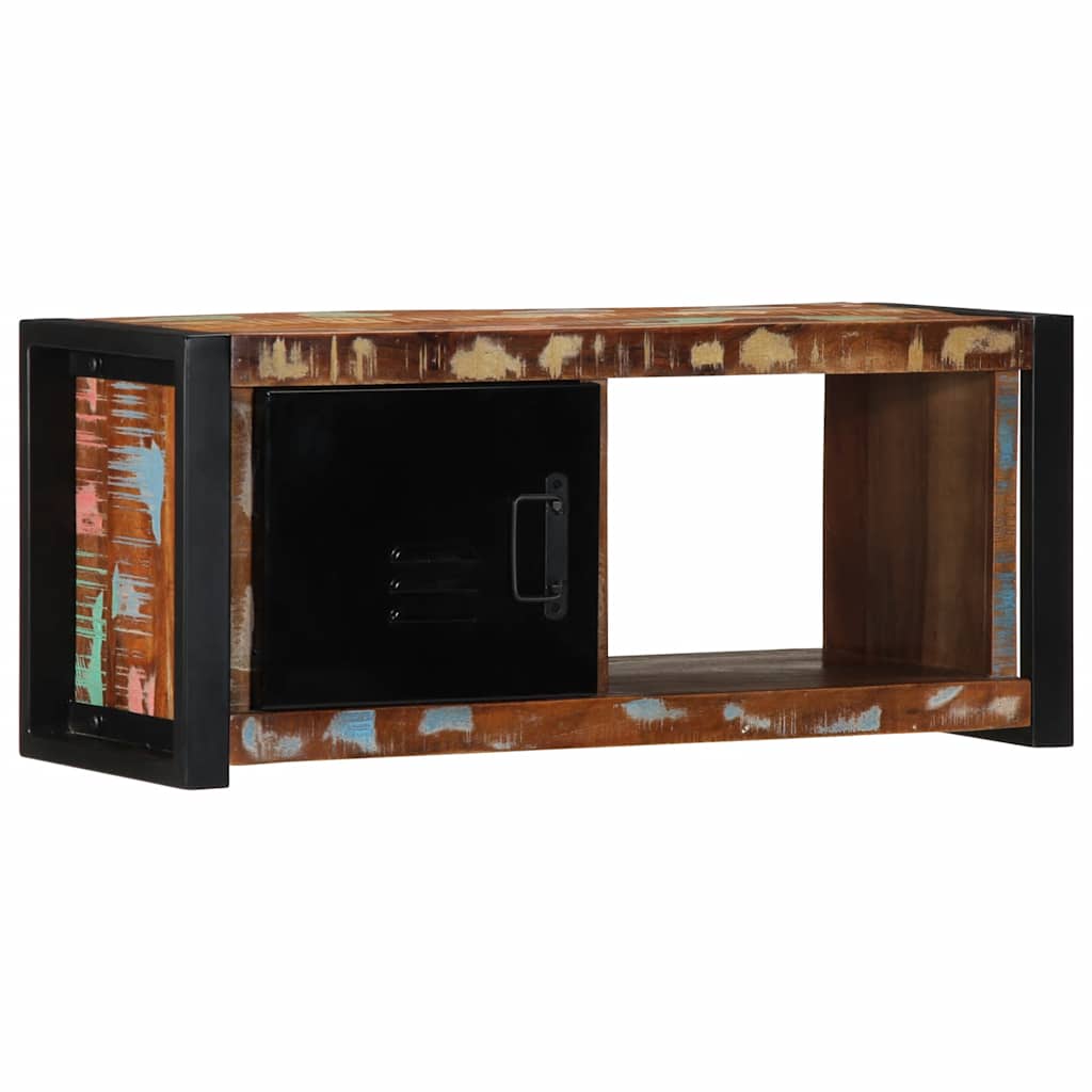 Meuble Bas TV Fait Maison en Manguier Massif - 80 cm-Mon Meuble TV-Bois de récupération massif-13