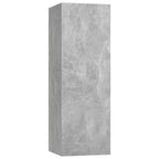 Meuble Bibliothèque TV Suspendu Effet Béton - 6 Pièces-Mon Meuble TV-Bois ancien-60 cm-8-6