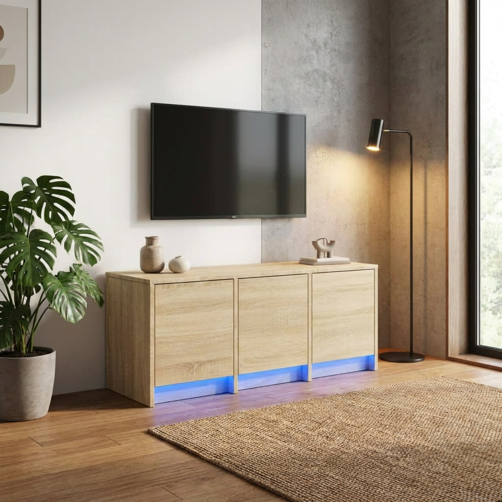 meuble-de-tv-avec-led-effet-chene-sonoma-97-cm-decor