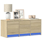Meuble de TV avec LED Effet Chêne Sonoma - 97 cm-Mon Meuble TV-1