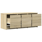 Meuble de TV avec LED Effet Chêne Sonoma - 97 cm-Mon Meuble TV-9