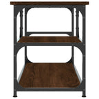 Meuble de TV Style Industriel Effet Chêne et Acier - 103 cm-Mon Meuble TV-Chêne marron-5