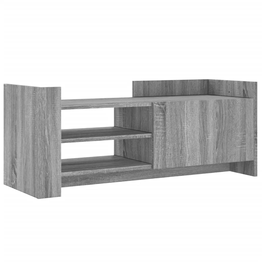 Meuble Télé Effet Bois Gris Clair - 100 cm-Mon Meuble TV-Sonoma gris-80 cm-1