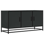 Meuble Télé Industriel Finition Bois Noir - 100 cm-Mon Meuble TV-Chêne sonoma-1-2