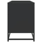 Meuble Télé Industriel Finition Bois Noir - 100 cm-Mon Meuble TV-Chêne sonoma-1-5