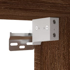 Meuble TV 100 cm Suspendu Effet Chêne Marron - 2 Pièces-Mon Meuble TV-Chêne marron-5