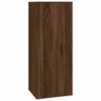 Meuble TV 140 cm Suspendu Effet Chêne Marron - 3 Pièces-Mon Meuble TV-Chêne sonoma-3-5