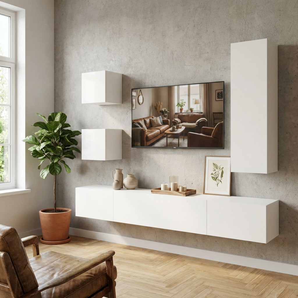 meuble-tv-160-cm-blanc-suspendu-5-pieces-decor