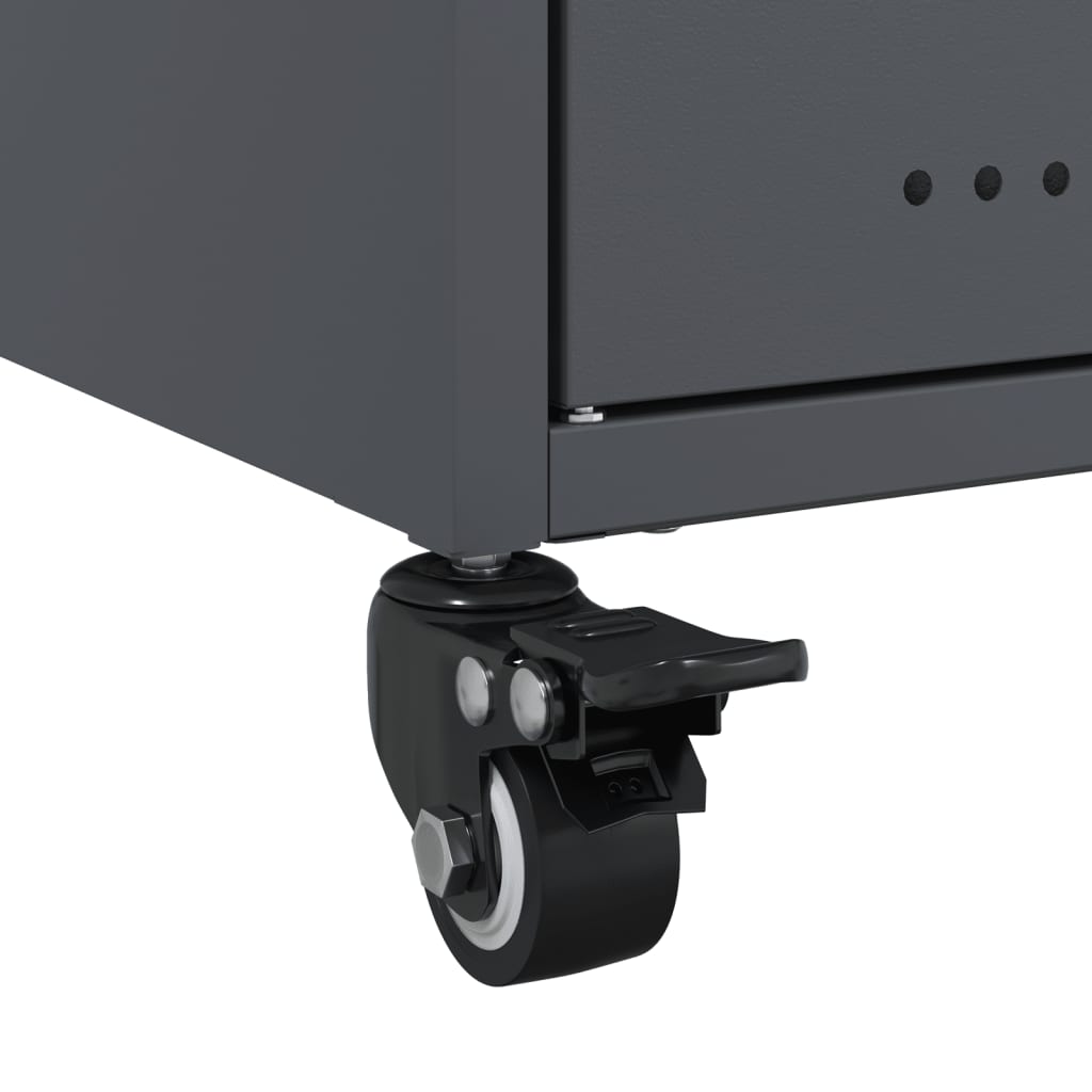 Meuble TV à Pieds en Acier Anthracite - 68 cm-Mon Meuble TV-Vert-1-11