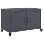 Meuble TV à Pieds en Acier Anthracite - 68 cm-Mon Meuble TV-Vert-1-2