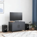 Meuble TV à Pieds en Acier Anthracite - 68 cm-Mon Meuble TV-Vert-1-3