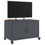Meuble TV à Pieds en Acier Anthracite - 68 cm-Mon Meuble TV-Vert-1-5