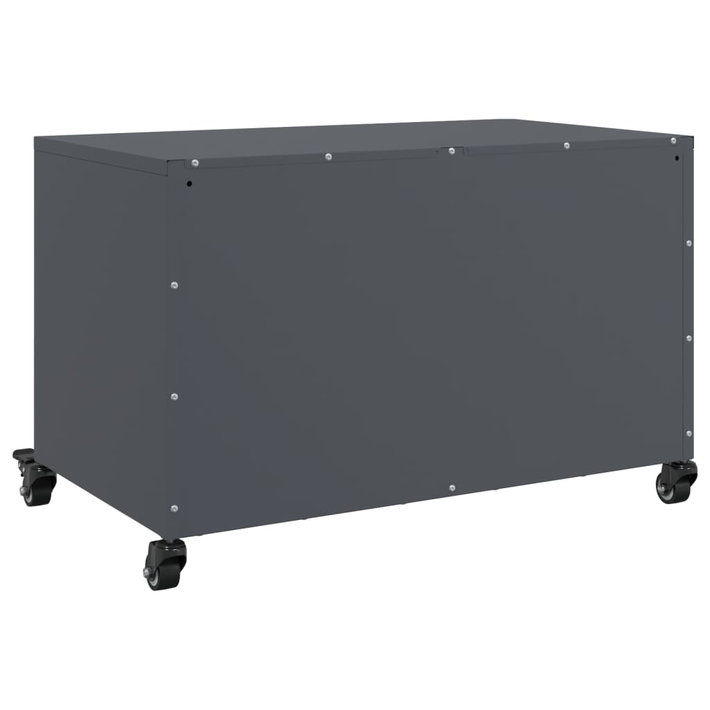 Meuble TV à Pieds en Acier Anthracite - 68 cm-Mon Meuble TV-Vert-1-8