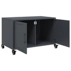 Meuble TV à Pieds en Acier Anthracite - 68 cm-Mon Meuble TV-Vert-1-9