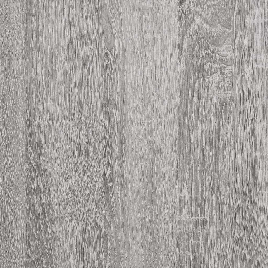Meuble TV à Roulettes Effet Bois Gris - 102 cm-Mon Meuble TV-Chêne fumé-1-10