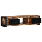 Meuble TV Ancien Vintage en Bois de Récupération - 100 cm-Mon Meuble TV-2