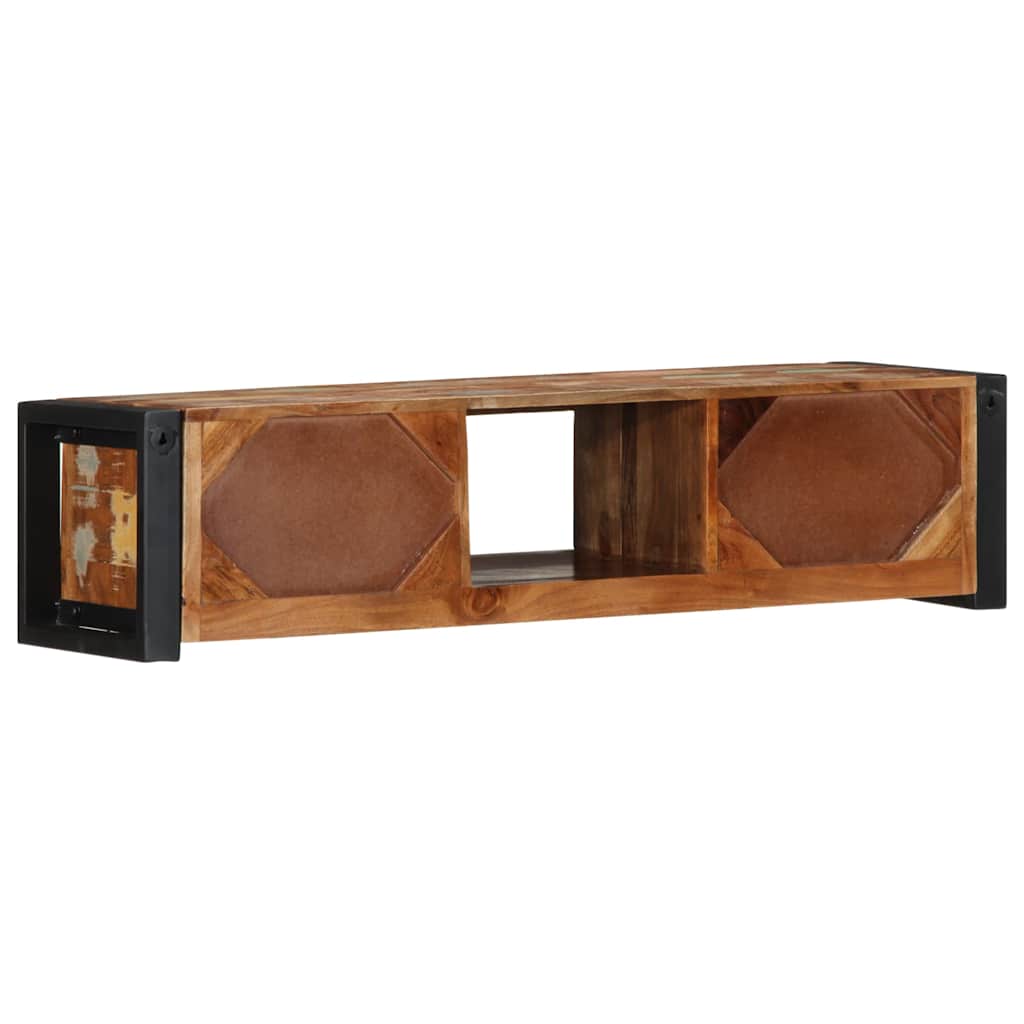Meuble TV Ancien Vintage en Bois de Récupération - 100 cm-Mon Meuble TV-5