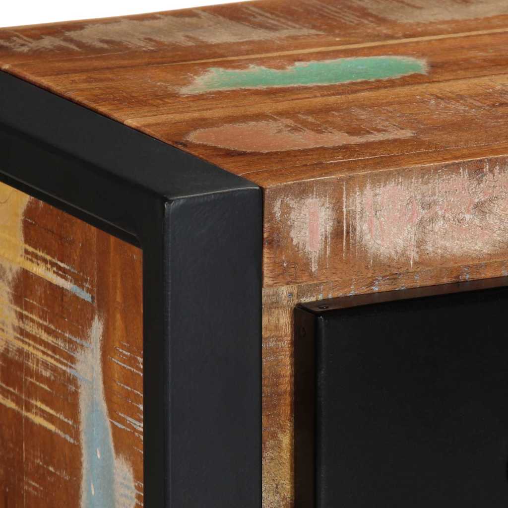 Meuble TV Ancien Vintage en Bois de Récupération - 100 cm-Mon Meuble TV-6