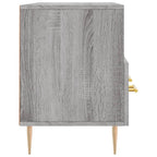 Meuble TV avec 3 Tiroirs Effet Sonoma Gris - 102 cm-Mon Meuble TV-Chêne fumé-1-7