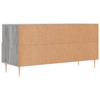 Meuble TV avec 3 Tiroirs Effet Sonoma Gris - 102 cm-Mon Meuble TV-Chêne fumé-1-8
