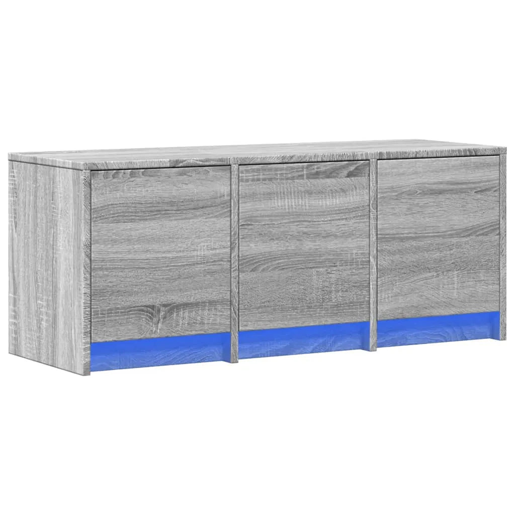 Meuble TV avec LED Finition Sonoma Gris - 97 cm-Mon Meuble TV-1