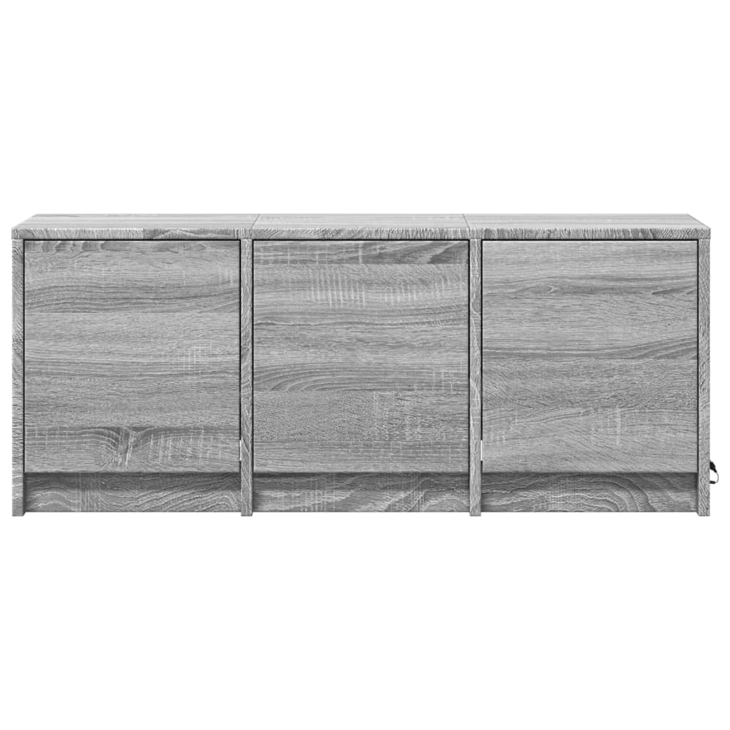 Meuble TV avec LED Finition Sonoma Gris - 97 cm-Mon Meuble TV-6