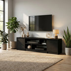 meuble-tv-avec-led-integre-couleur-chene-noir-188-5-cm-decor