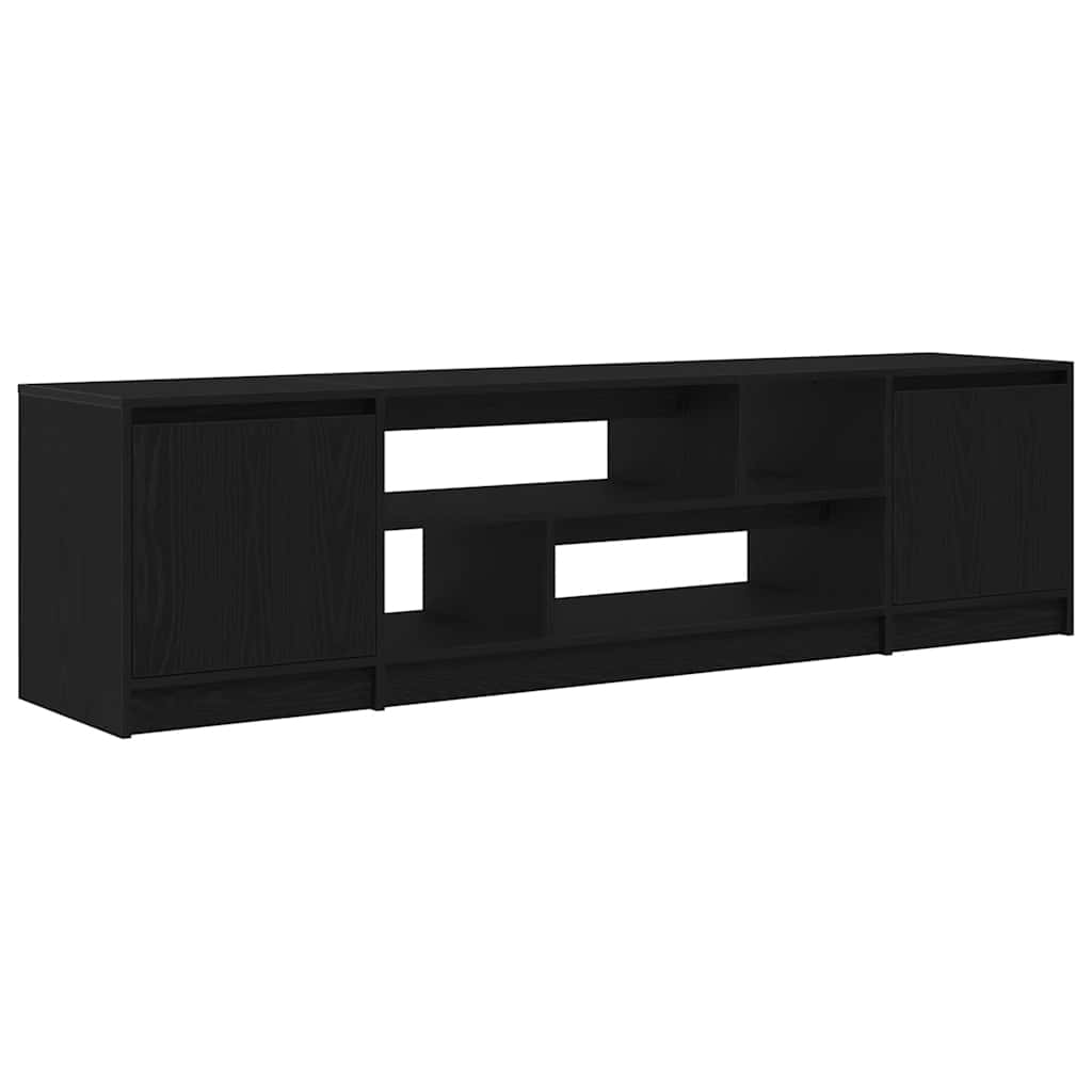 Meuble TV avec LED Intégré Couleur Chêne Noir - 188,5 cm-Mon Meuble TV-Chêne noir-100 cm-1