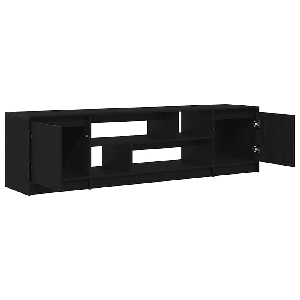 Meuble TV avec LED Intégré Couleur Chêne Noir - 188,5 cm-Mon Meuble TV-Chêne noir-100 cm-5