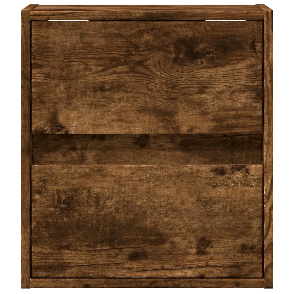 Meuble TV avec Lumière LED Effet Chêne Fumé - 41 cm-Mon Meuble TV-Noir-100 cm-1-6