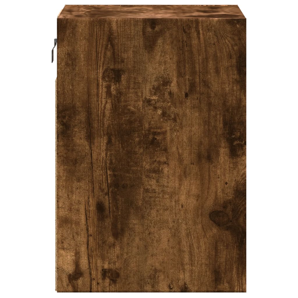 Meuble TV avec Lumière LED Effet Chêne Fumé - 41 cm-Mon Meuble TV-Noir-100 cm-1-7