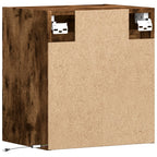 Meuble TV avec Lumière LED Effet Chêne Fumé - 41 cm-Mon Meuble TV-Noir-100 cm-1-8