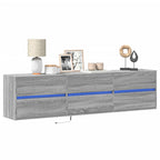 Meuble TV avec Lumière LED Effet Chêne Fumé - 41 cm-Mon Meuble TV-Sonoma gris-180 cm-1-16