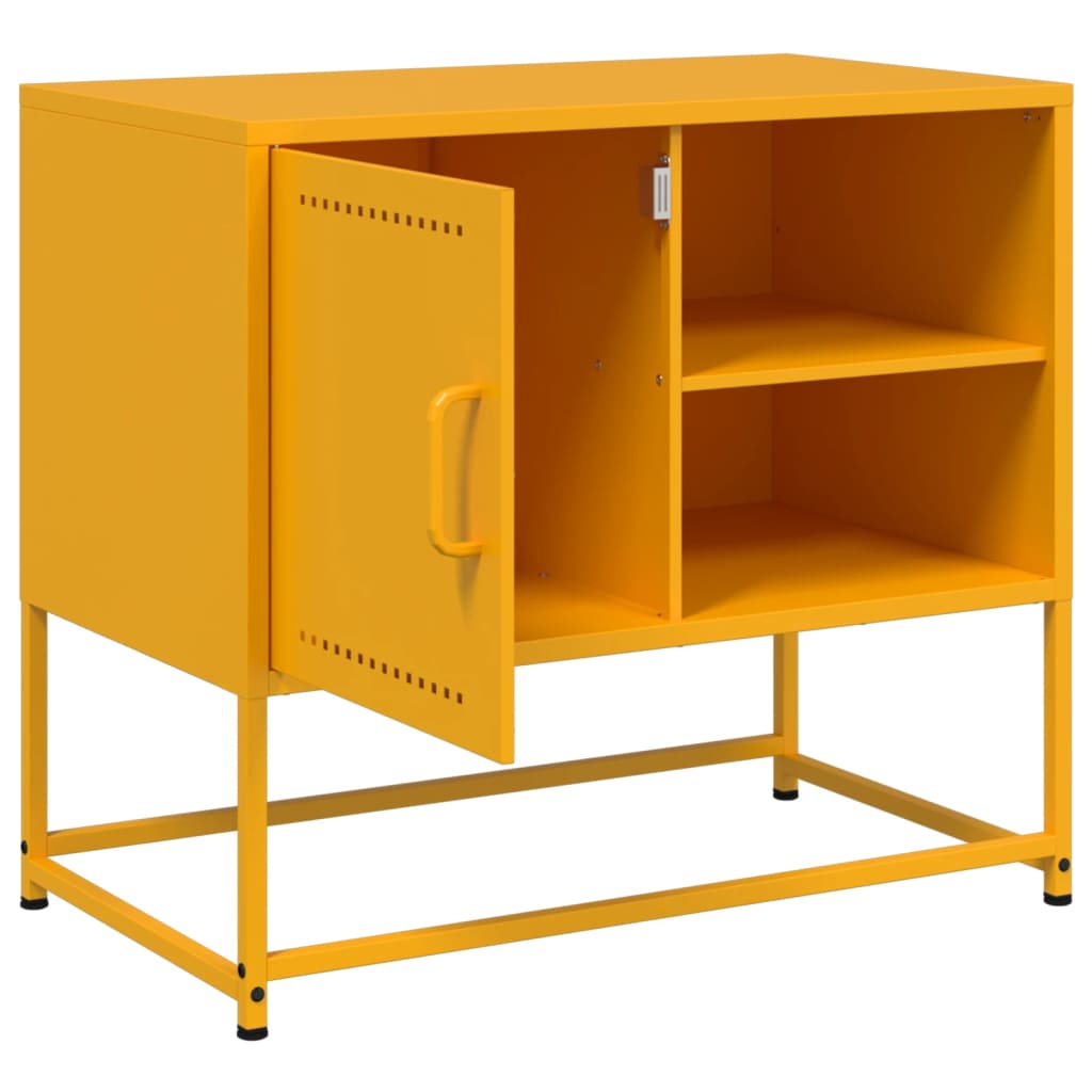 Meuble TV Bas avec Rangement en Acier Anthracite - 100,5 cm-Mon Meuble TV-Noir-1-10