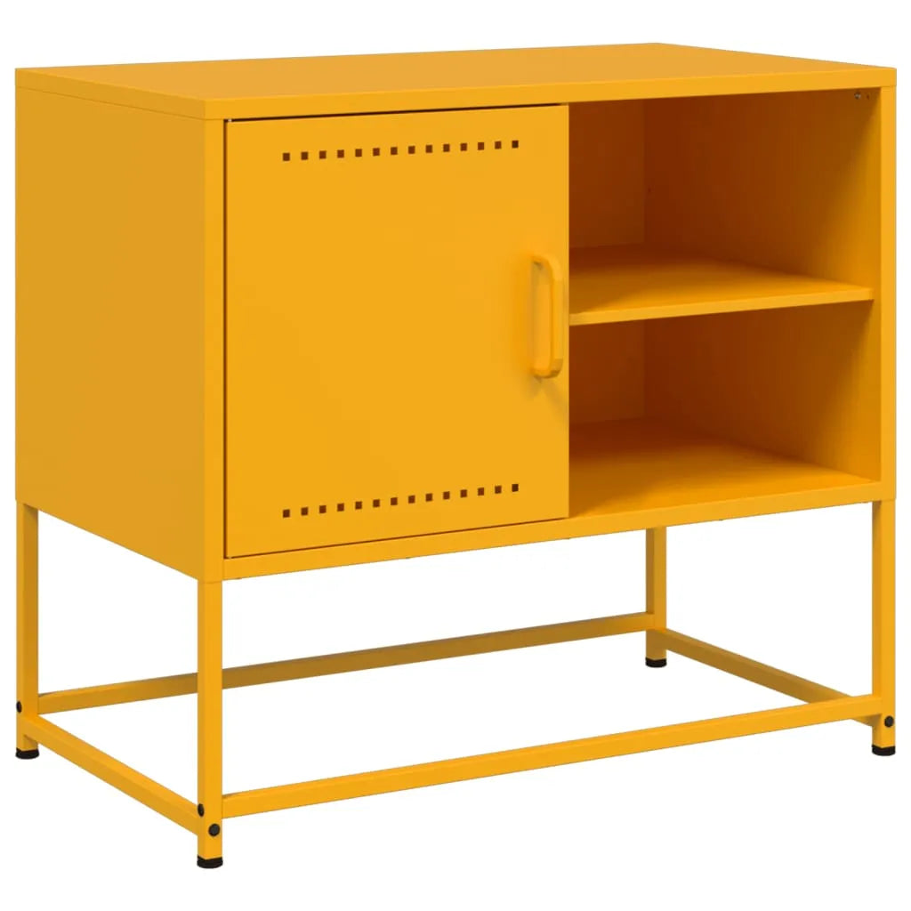 Meuble TV Bas avec Rangement en Acier Anthracite - 100,5 cm-Mon Meuble TV-Noir-1-2