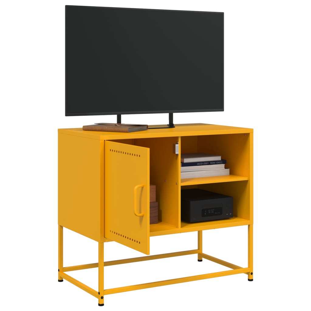 Meuble TV Bas avec Rangement en Acier Anthracite - 100,5 cm-Mon Meuble TV-Noir-1-4