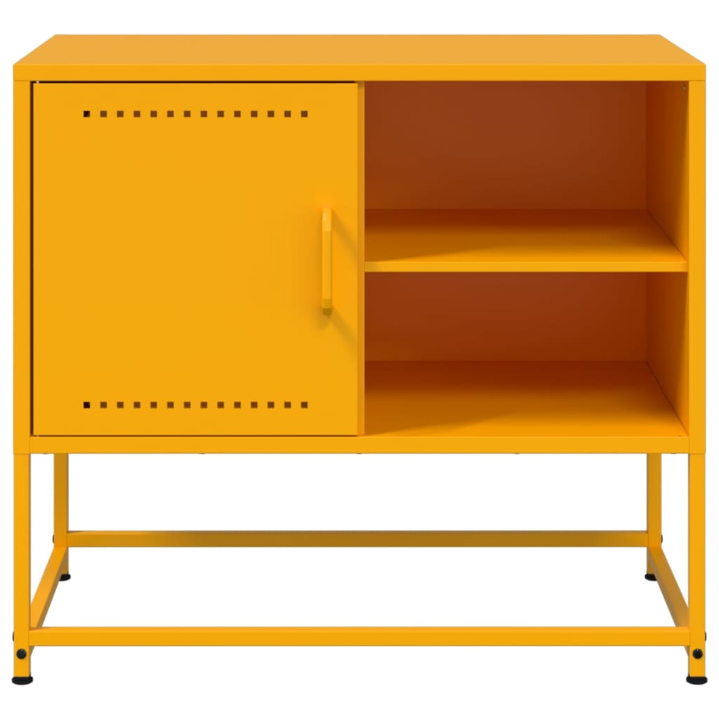 Meuble TV Bas avec Rangement en Acier Anthracite - 100,5 cm-Mon Meuble TV-Noir-1-6