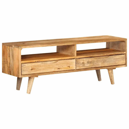 Meuble TV Bas Bois de Manguier Massif - 110 cm-Mon Meuble TV-1