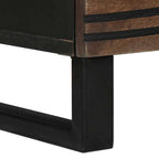 Meuble TV Bas Bois Foncé Finition Noyer - 100 cm-Mon Meuble TV-Noyer-6