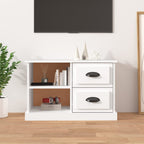 Meuble TV Bas Design Effet Chêne Sonoma - 102 cm-Mon Meuble TV-Blanc-73 cm-1-18