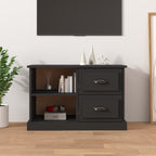 Meuble TV Bas Design Effet Chêne Sonoma - 102 cm-Mon Meuble TV-Noir-73 cm-1-21