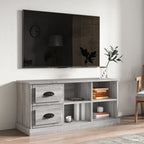 Meuble TV Bas Design Effet Chêne Sonoma - 102 cm-Mon Meuble TV-Sonoma gris-102 cm-1-12